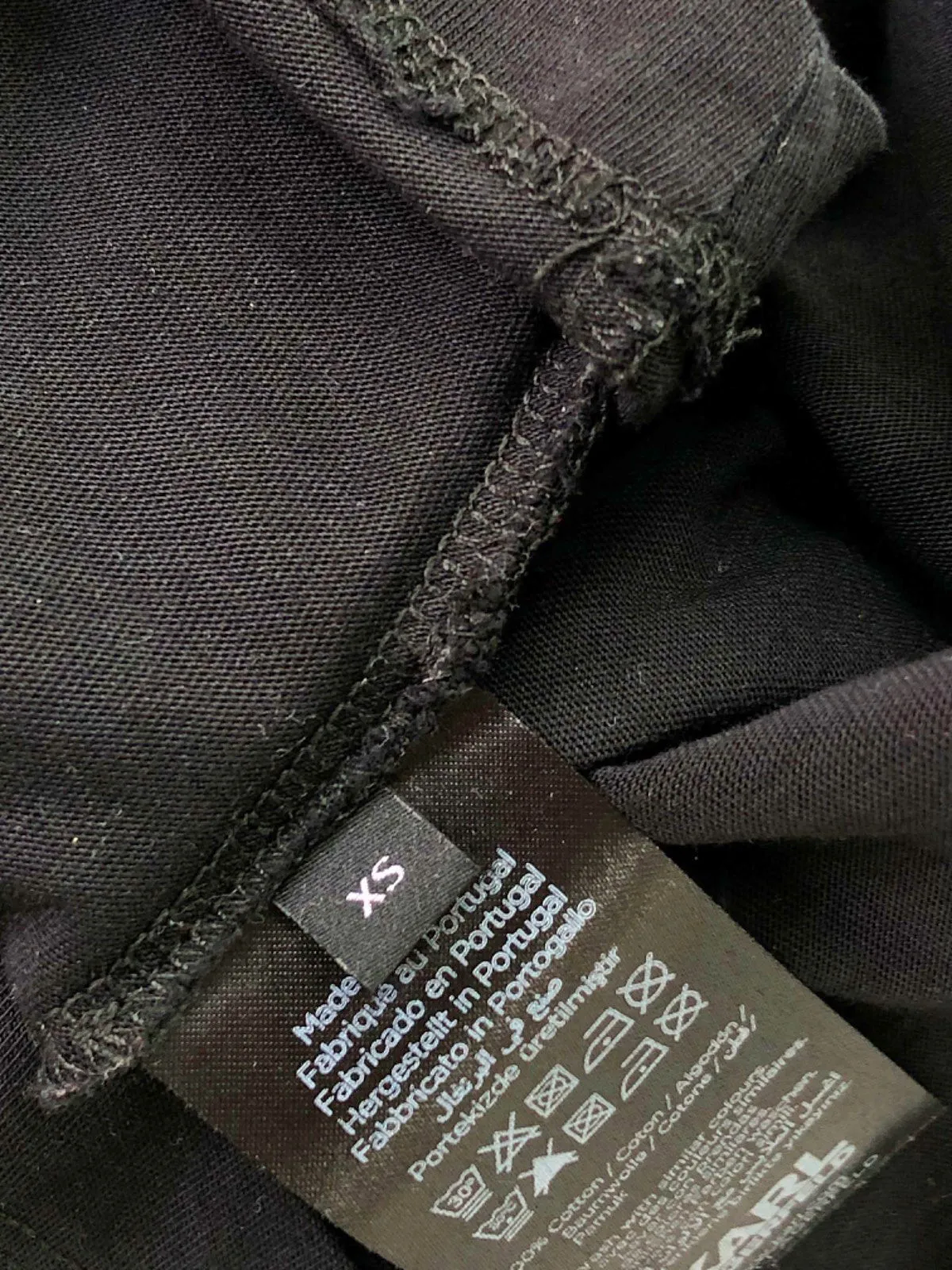 Karl Lagerfeld Black T-Shirt XS