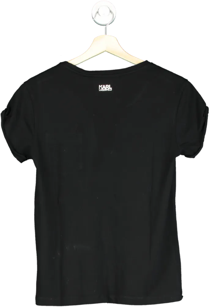 Karl Lagerfeld Black T-Shirt XS