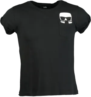 Karl Lagerfeld Black T-Shirt XS