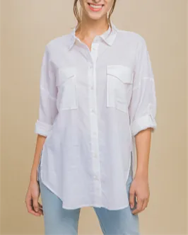 Katherine Plain and Simple Button Up Long Sleeve