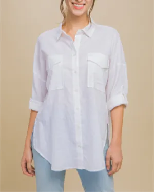Katherine Plain and Simple Button Up Long Sleeve