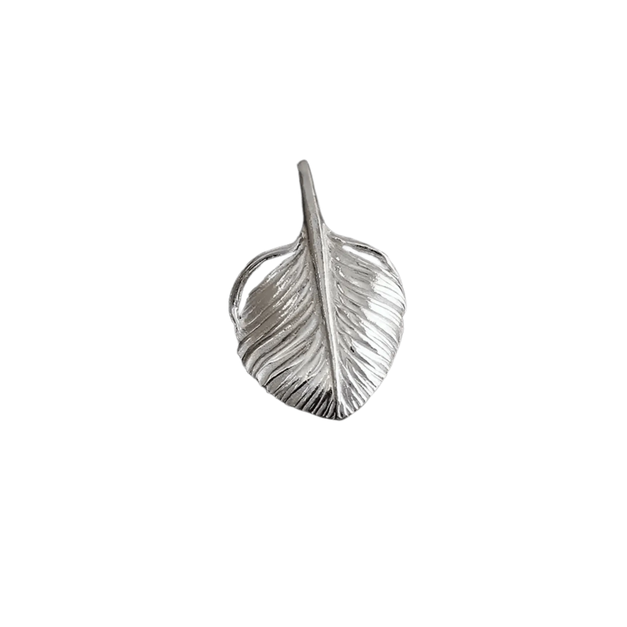 Ken Kikuchi Small Silver Feather Pendant F-35/F-36