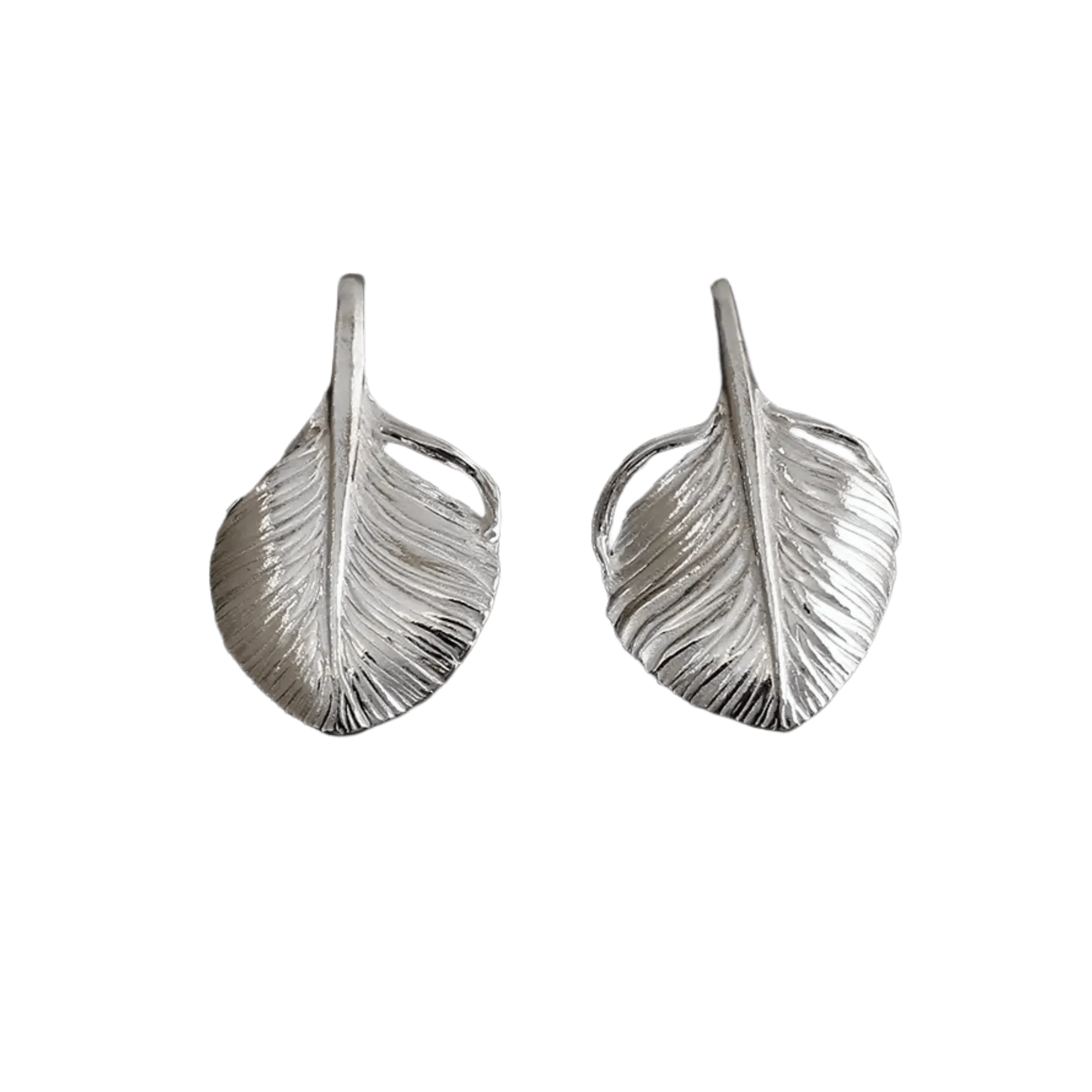 Ken Kikuchi Small Silver Feather Pendant F-35/F-36