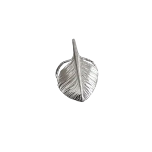 Ken Kikuchi Small Silver Feather Pendant F-35/F-36