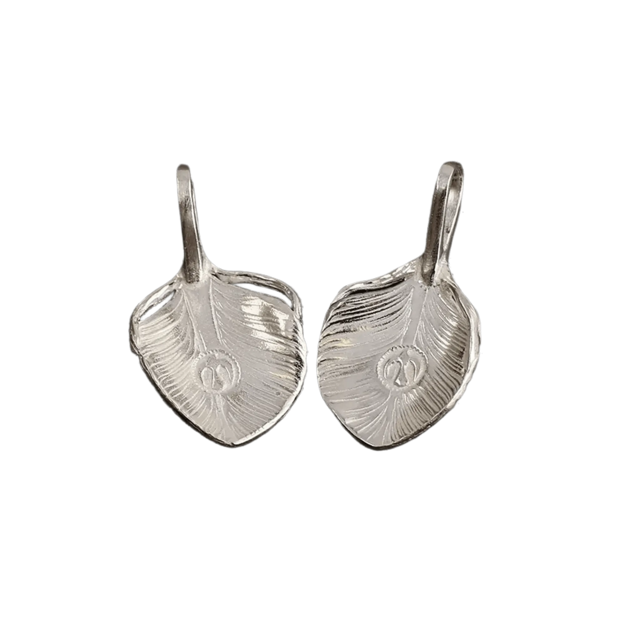 Ken Kikuchi Small Silver Feather Pendant F-35/F-36
