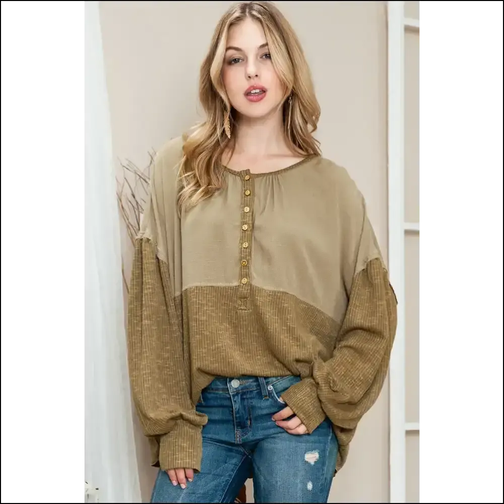 Khaki's Got Bishop Sleeve Henley Fever & the Only Cure is Needful Things!