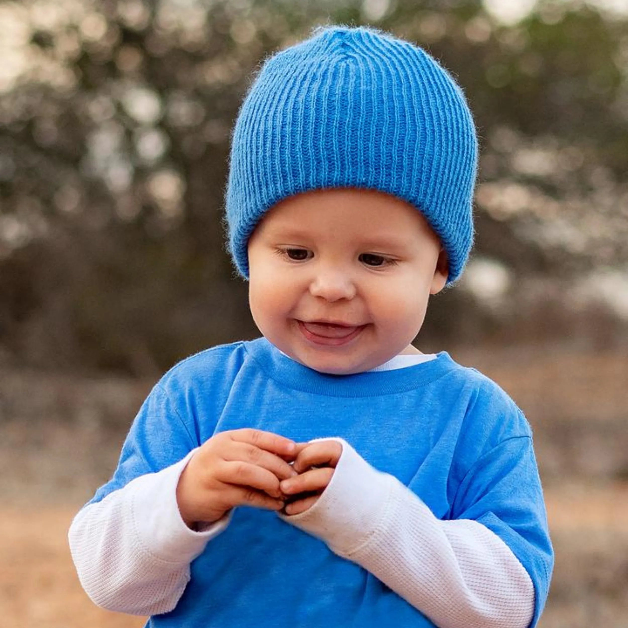 Knuckleheads Blue Slouchy Beanie