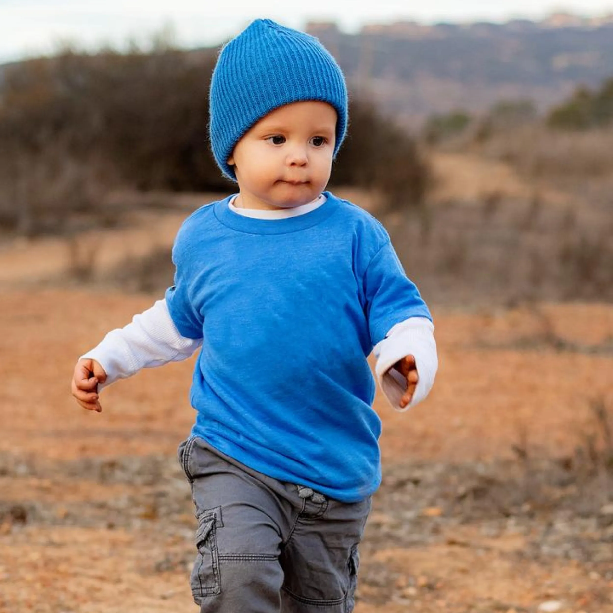 Knuckleheads Blue Slouchy Beanie
