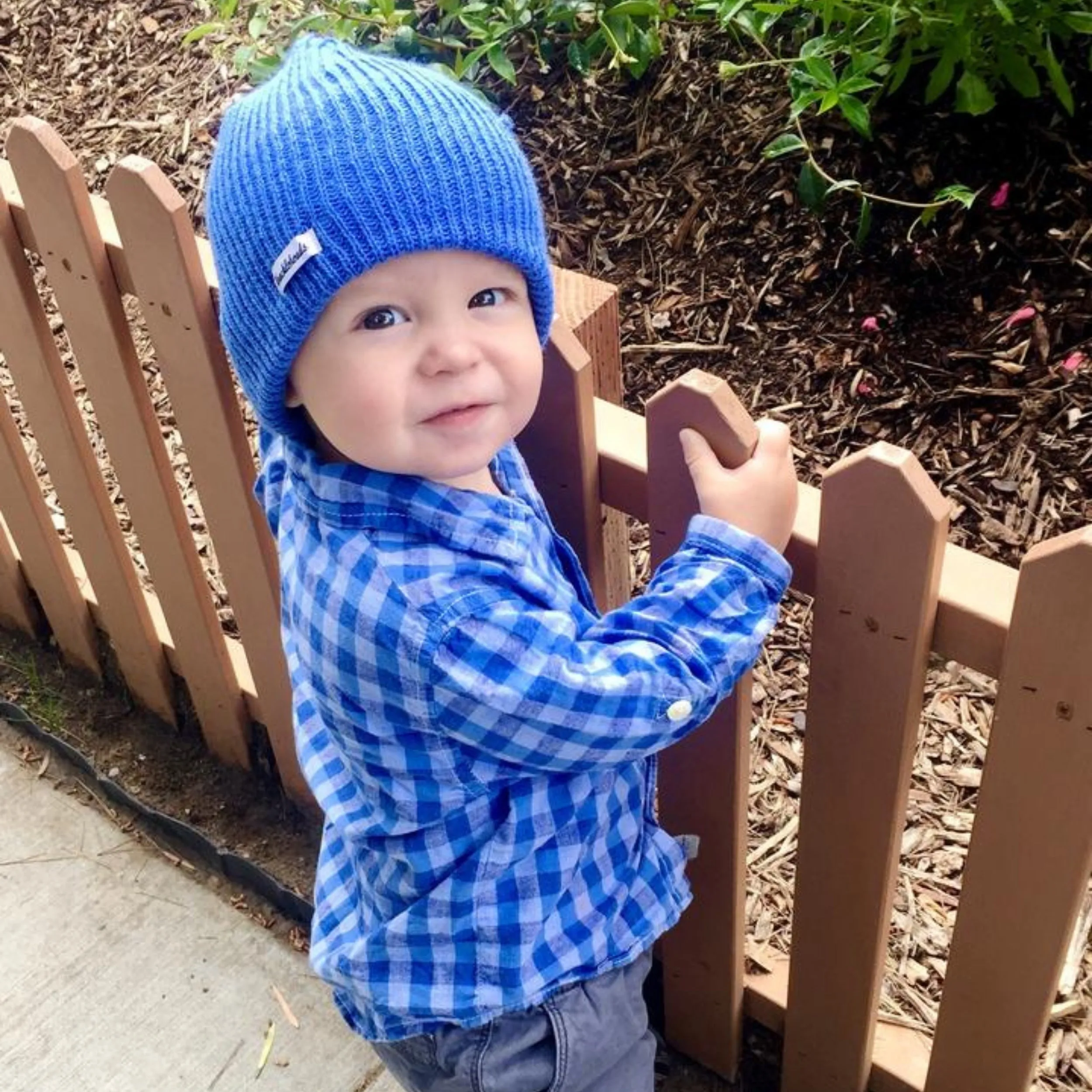 Knuckleheads Blue Slouchy Beanie
