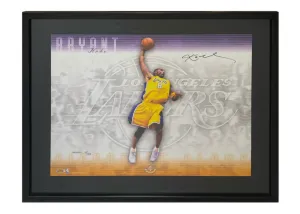 Kobe Bryant Autographed "Signature Slam" 16" x 20" Framed Photo UDA LE 8/100