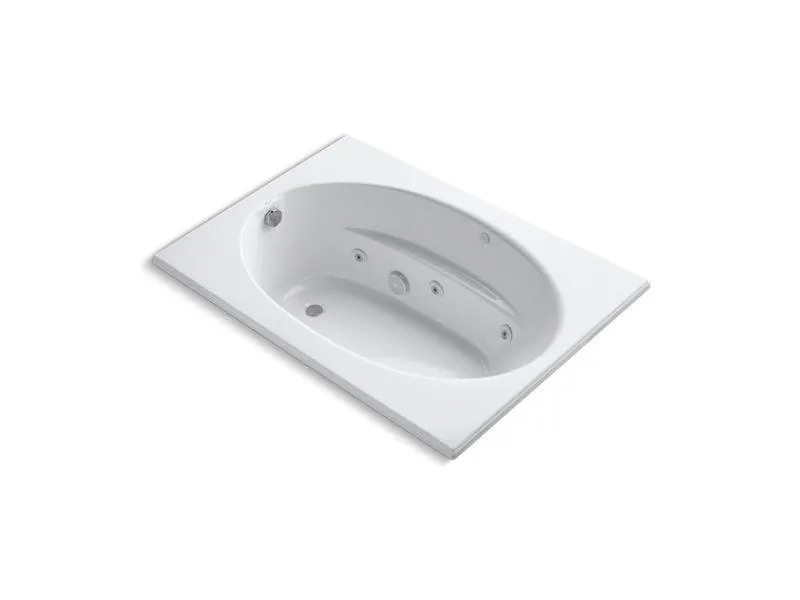 KOHLER K-1112-CB-0 Windward 60" x 42" drop-in whirlpool with custom pump location