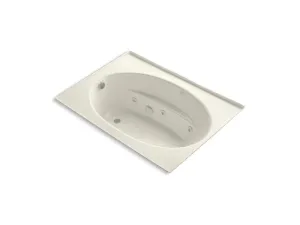KOHLER K-1112-FH-0 Windward 60" x 42" drop-in whirlpool with integral flange and heater