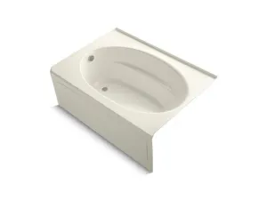 KOHLER K-1112-GLA-0 Windward 60" x 42" alcove BubbleMassage(TM) Air Bath with integral apron and left-hand drain