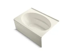 KOHLER K-1112-GRA-0 Windward 60" x 42" alcove Bubblemassage(TM) Air Bath with integral apron and right-hand drain