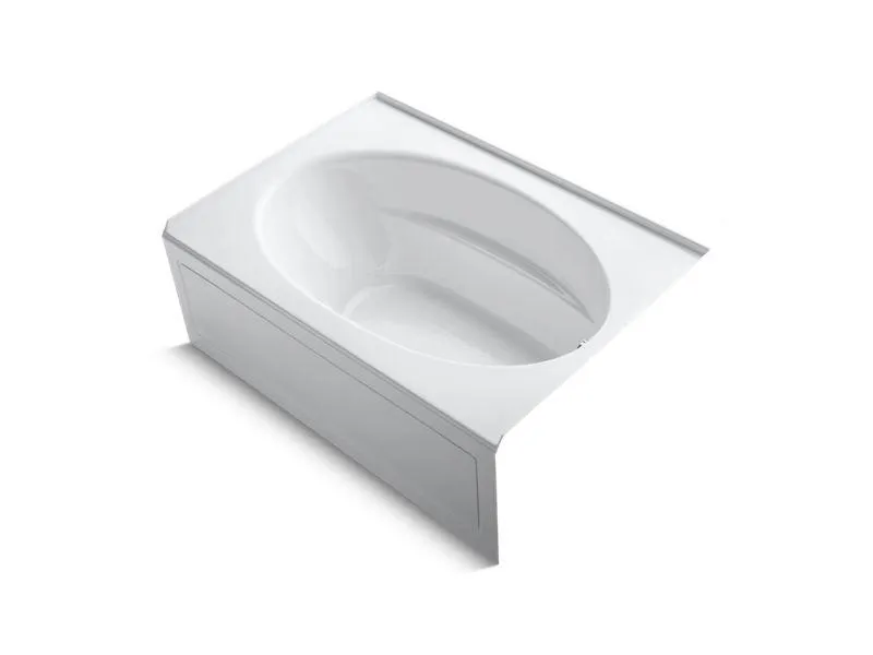 KOHLER K-1112-GRA-0 Windward 60" x 42" alcove Bubblemassage(TM) Air Bath with integral apron and right-hand drain
