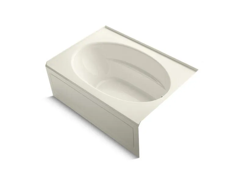 KOHLER K-1112-GRA-0 Windward 60" x 42" alcove Bubblemassage(TM) Air Bath with integral apron and right-hand drain