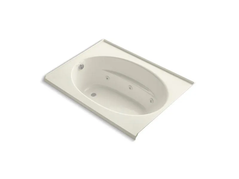 KOHLER K-1112-L-0 Windward 60" x 42" alcove whirlpool with integral flange and left-hand drain