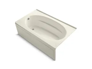 KOHLER K-1114-GLA-0 Windward 72" x 42" alcove BubbleMassage(TM) Air Bath with integral apron and left-hand drain