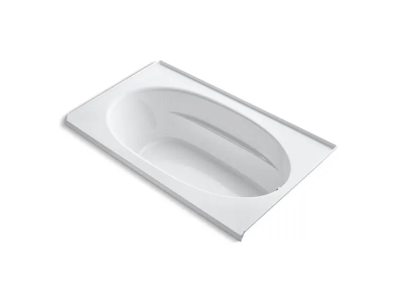 KOHLER K-1114-GRF-0 Windward 72" x 42" alcove BubbleMassage(TM) Air Bath with integral flange and right-hand drain