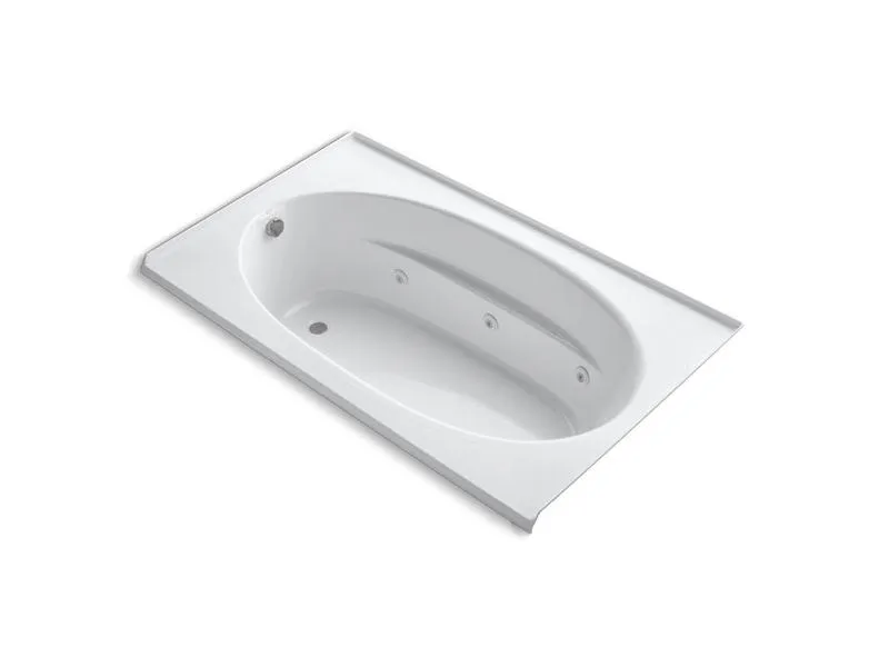 KOHLER K-1114-L-0 Windward 72" x 42" alcove whirlpool with integral flange and left-hand drain