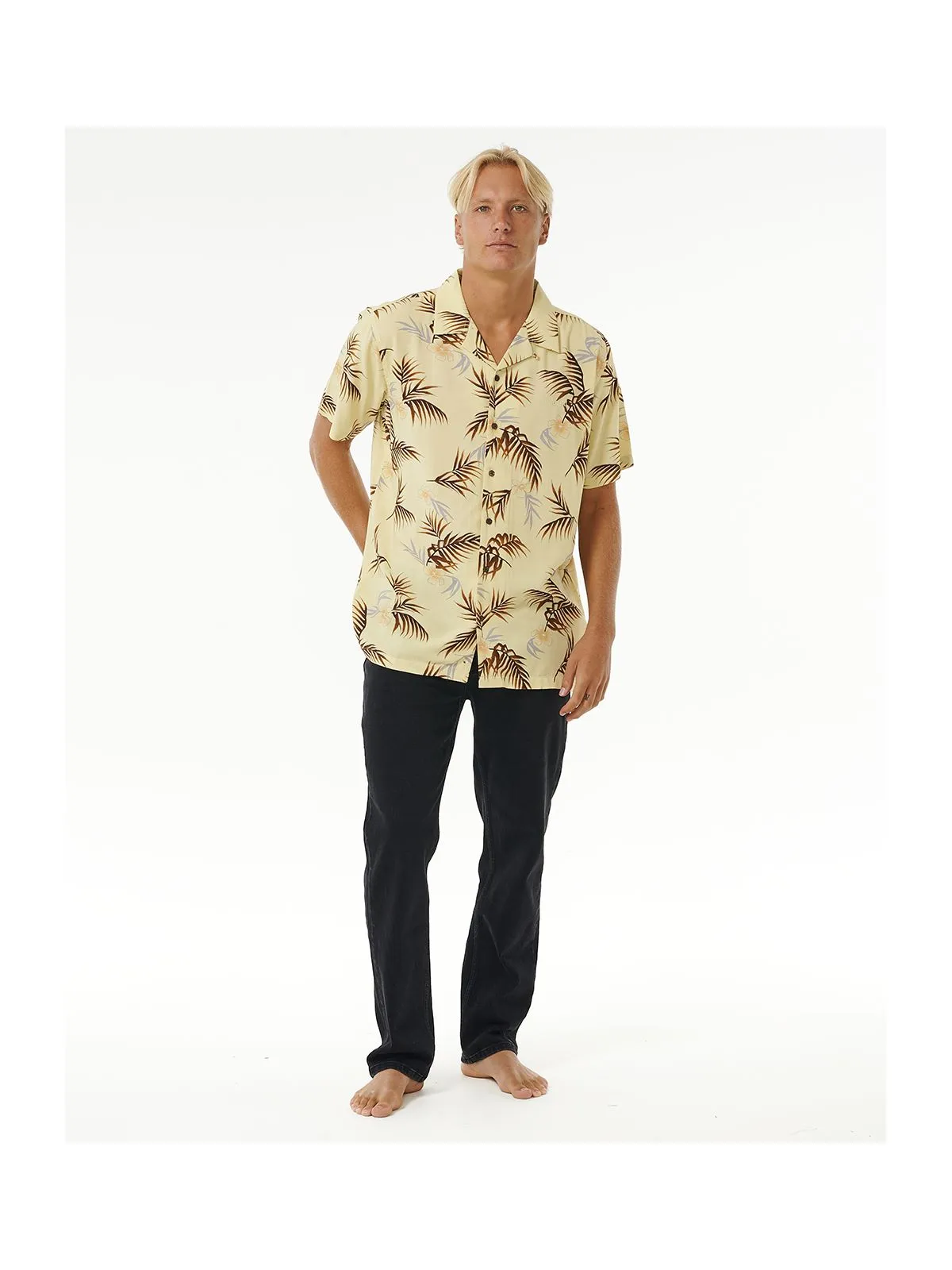 Koszula RIP CURL Surf Revival Floral S/S Shirt żółty