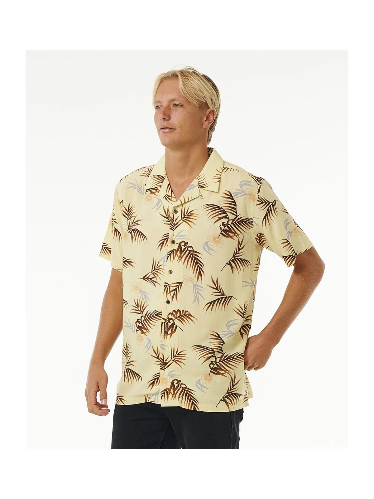 Koszula RIP CURL Surf Revival Floral S/S Shirt żółty