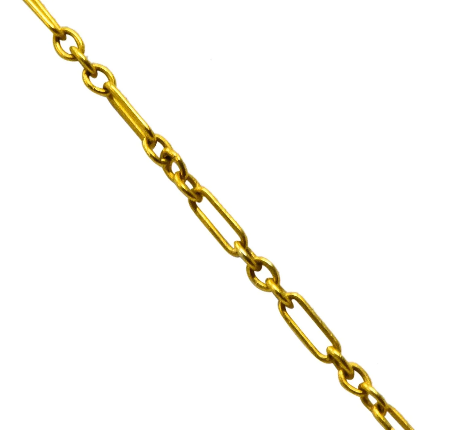 Krementz Art Nouveau 1.34 CTW Sapphire Pearl 14 Karat Gold Necklace