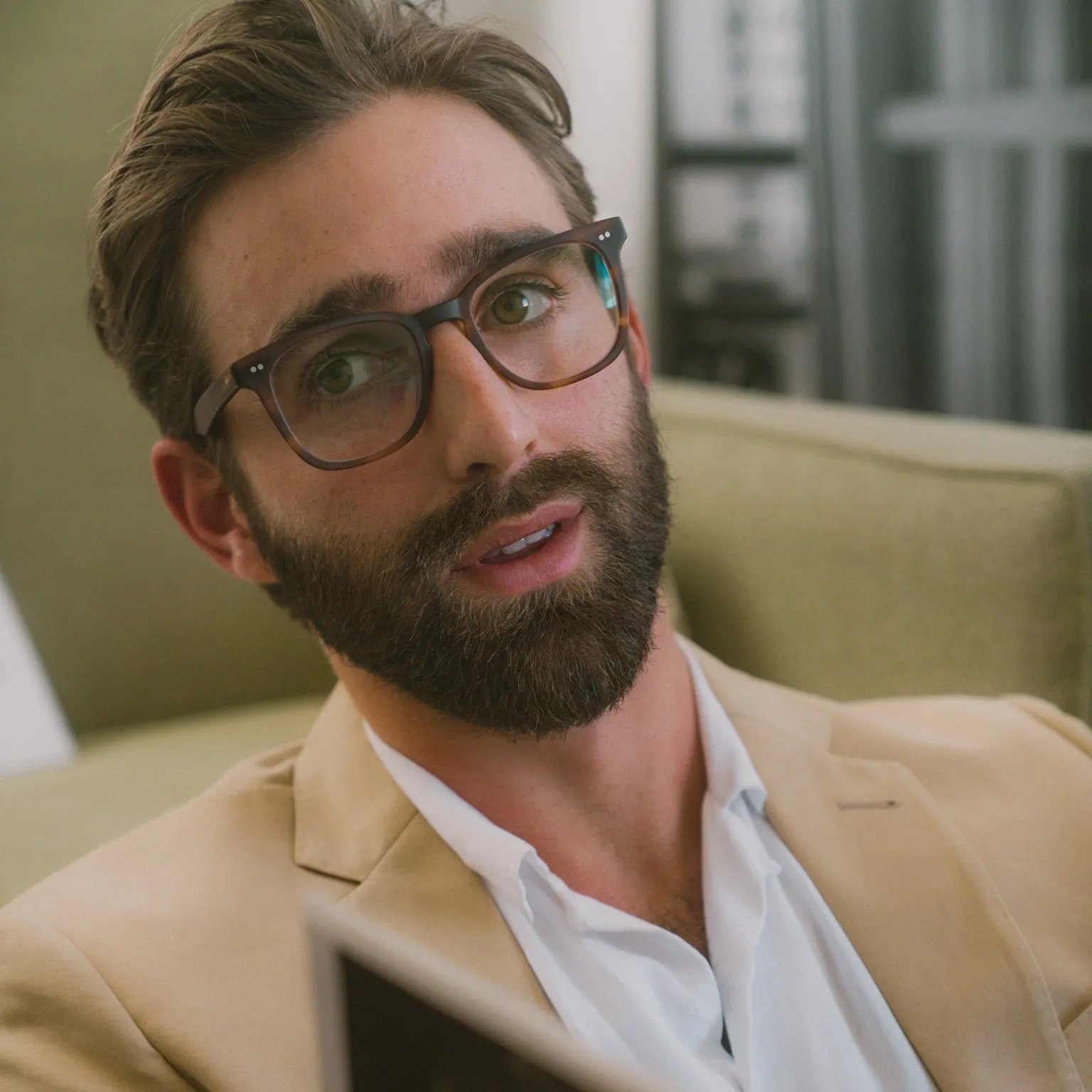 L&F &8 | Progressive Prescription Eyeglasses | Matte Sandalwood