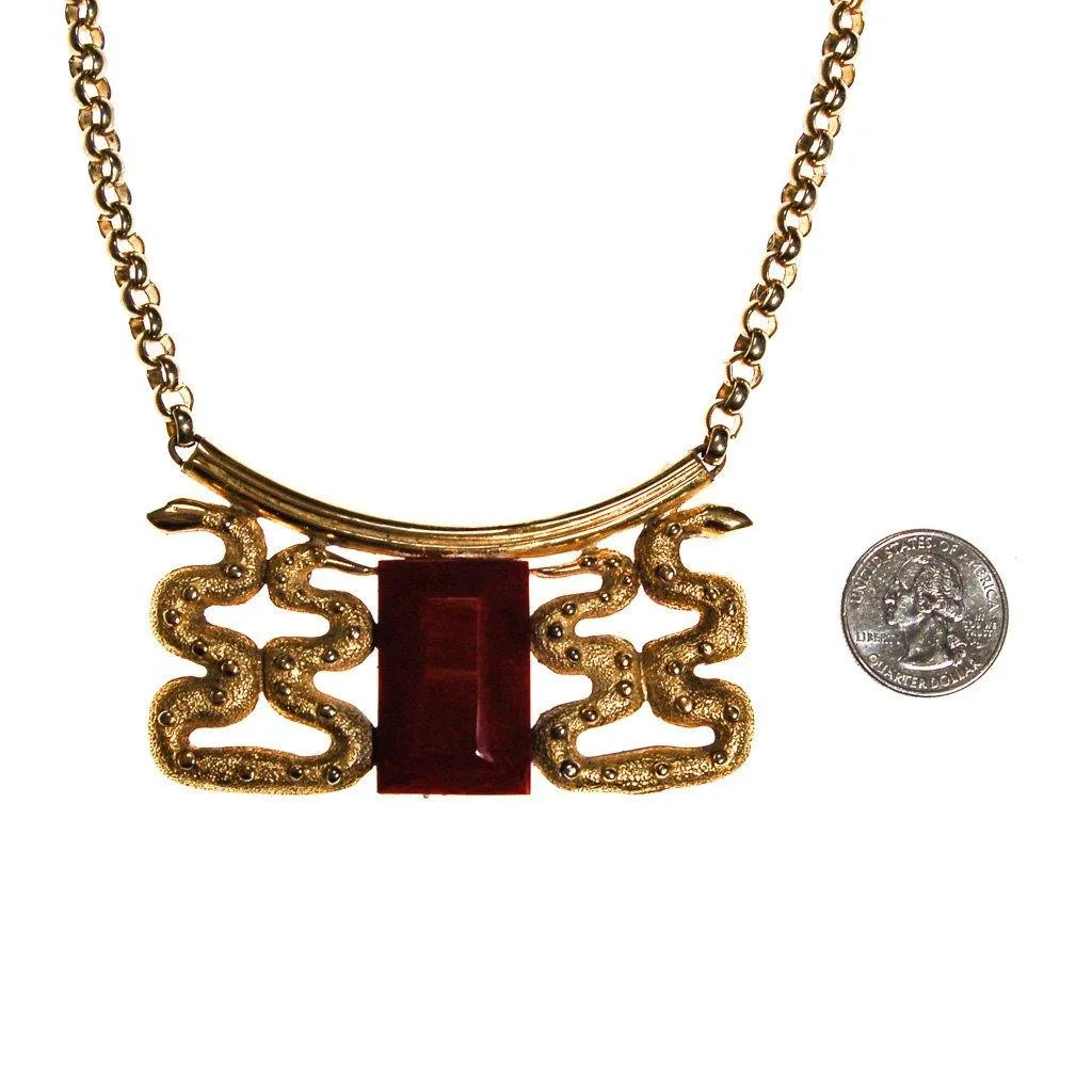 Lanvin Paris Snake Statement Necklace