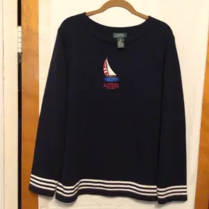 Lauren Ralph Lauren Cotton knitted sweater SZ L