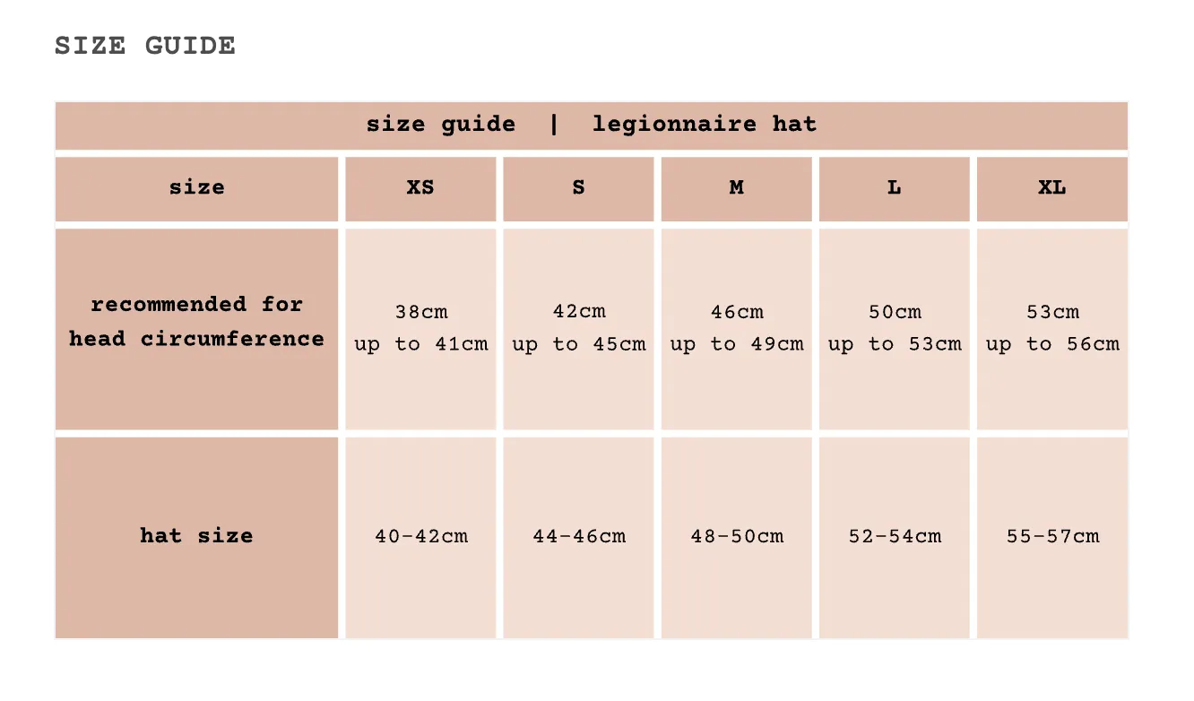 Legionnaire Hat - Coal
