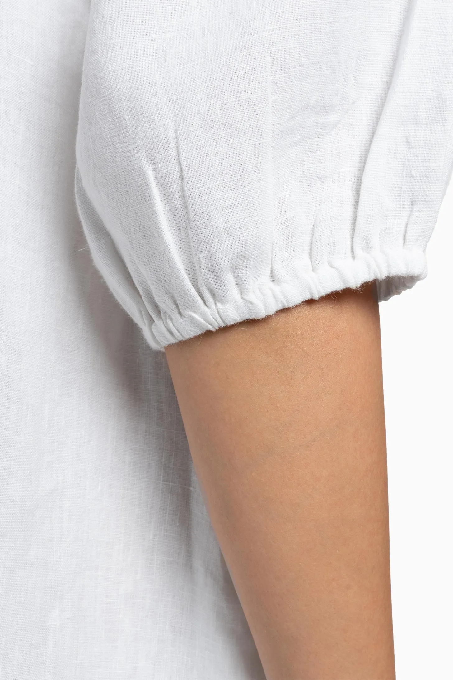 Linen Avra Dress-Pacific Blue