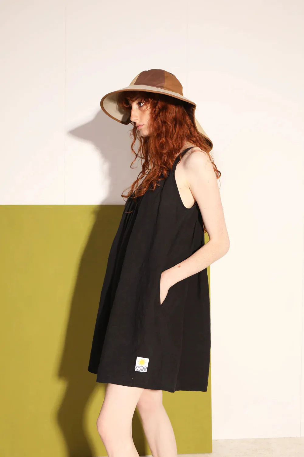 Linen Romper - Black
