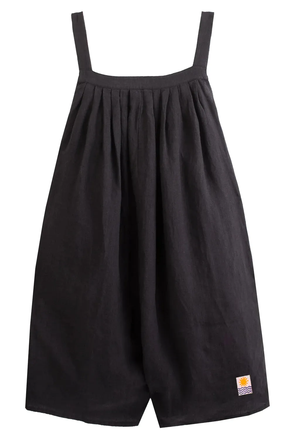 Linen Romper - Black