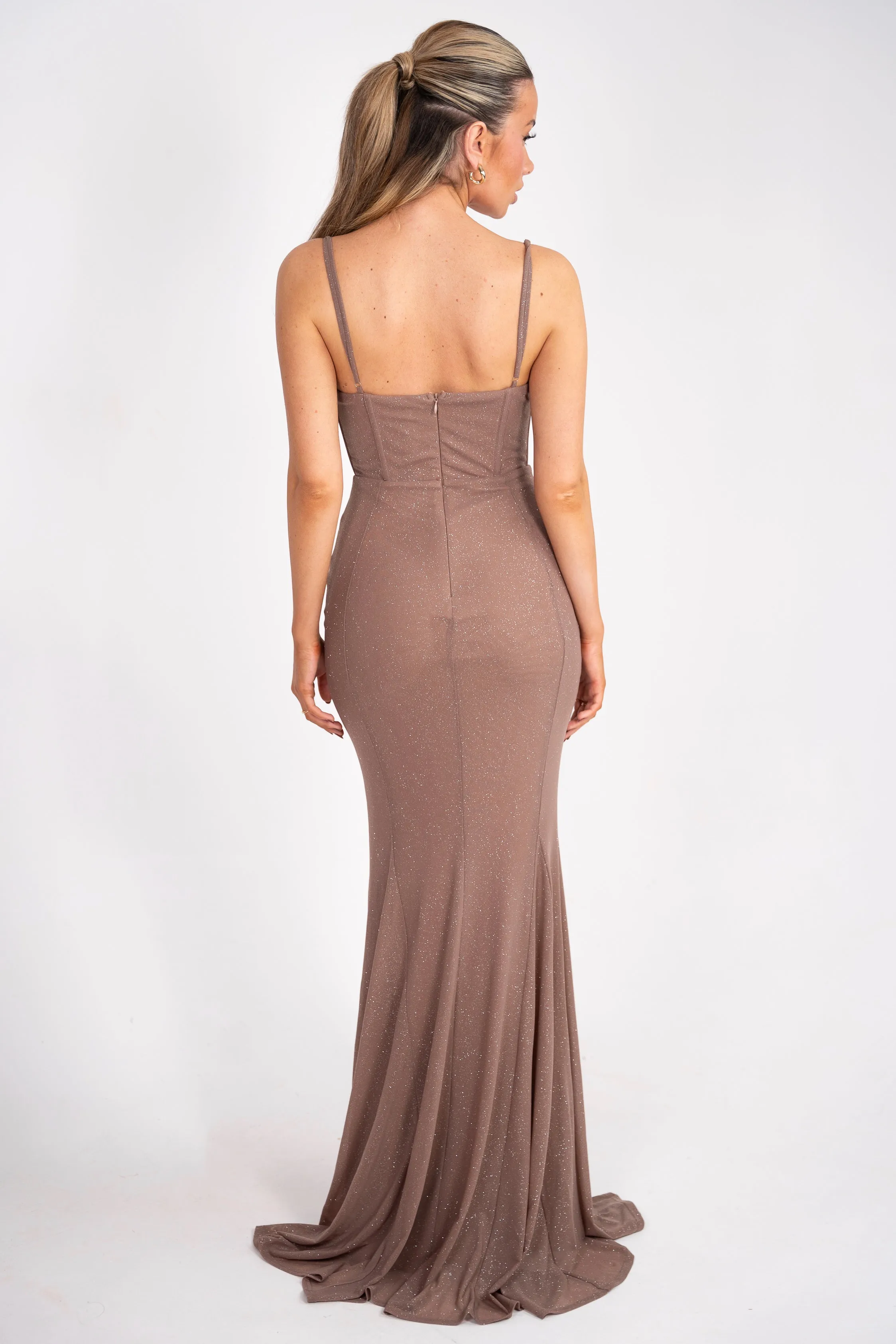 Lira Deep Taupe Dress