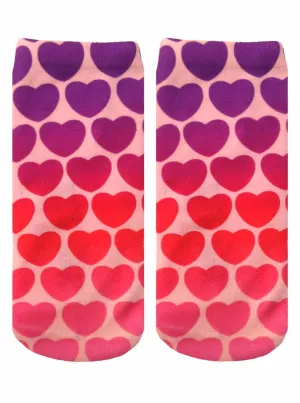 Living Royal Unisex Crew Fashion Socks, Hearts, One Size