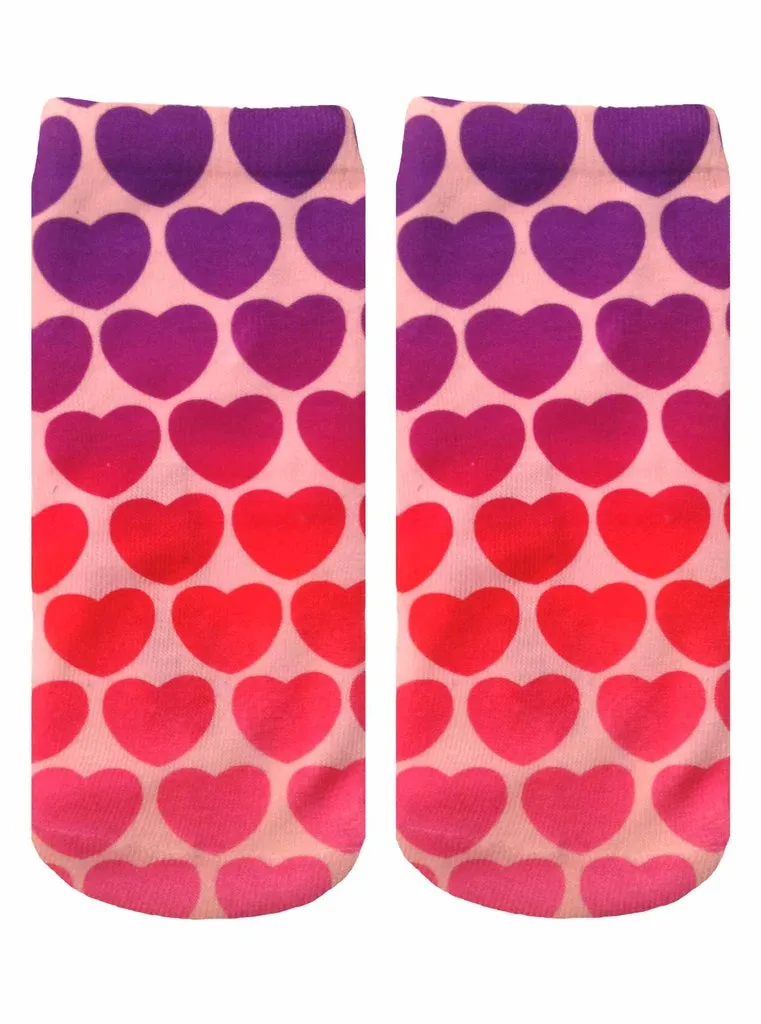 Living Royal Unisex Crew Fashion Socks, Hearts, One Size