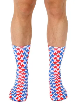 Living Royal Unisex Crew Fashion Socks, USA!, One Size
