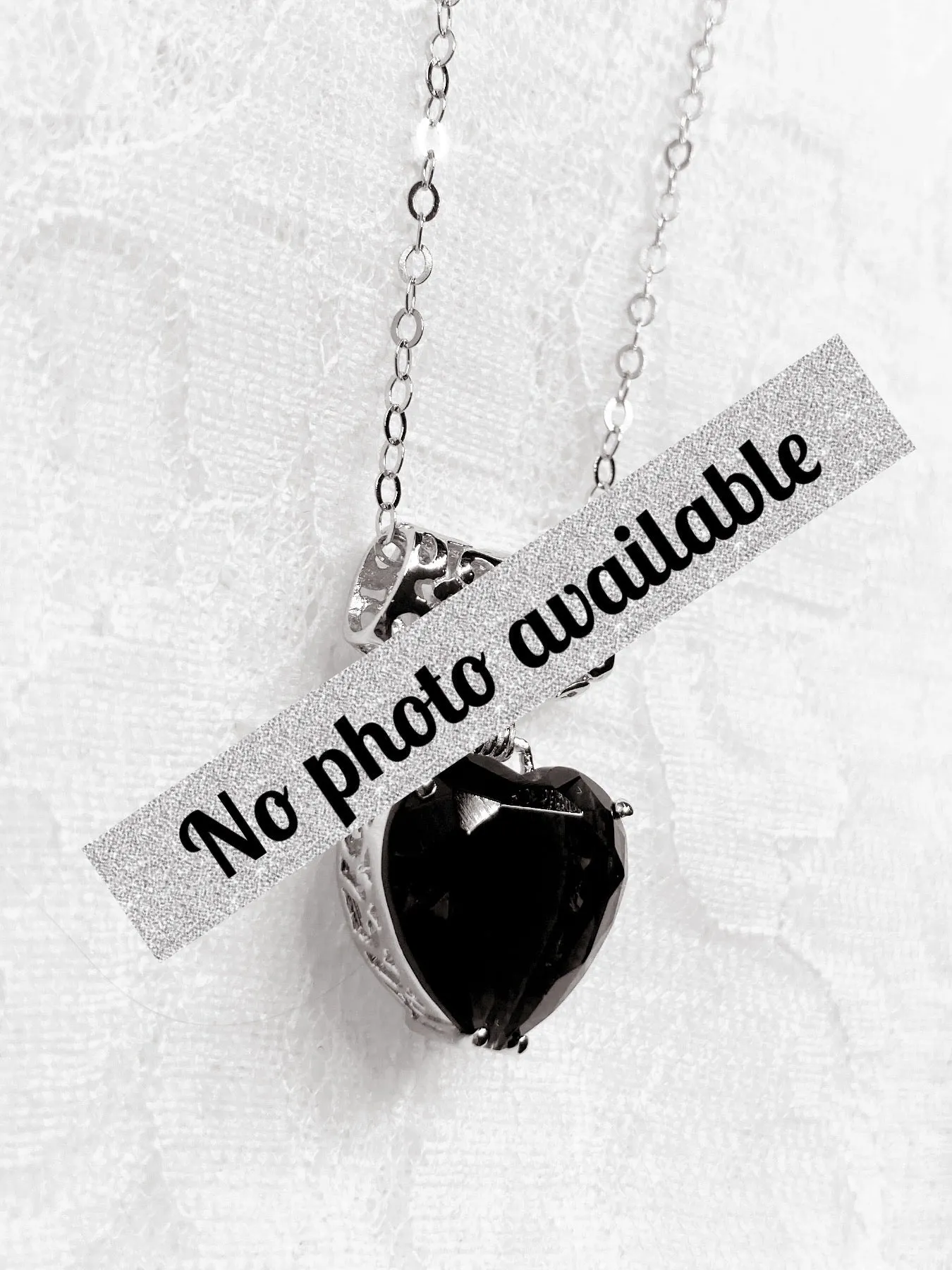 London Blue Heart Pendant, Heart Gemstone, Rose Gold or Sterling Silver, Art Nouveau Necklace #P38