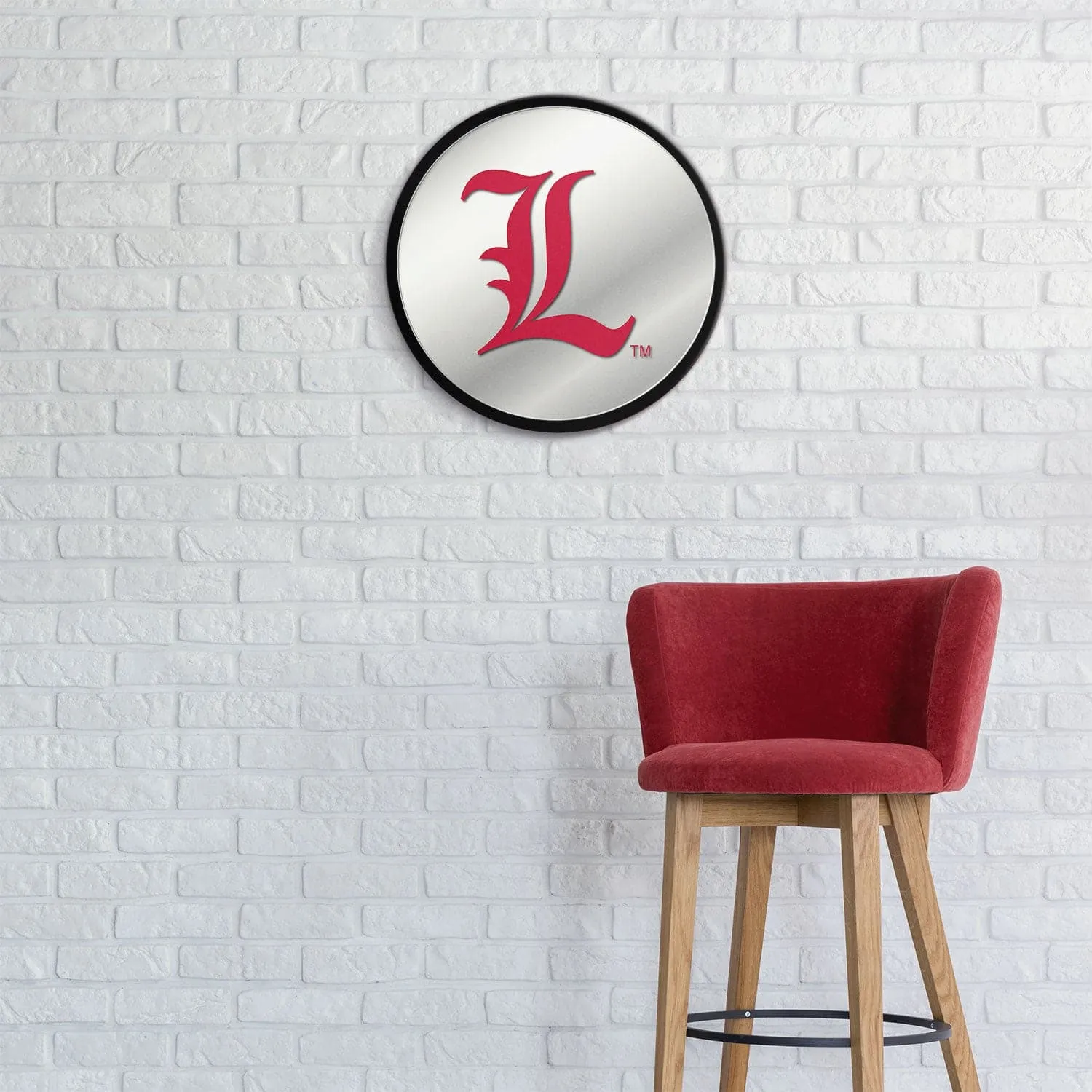 Louisville Cardinals: L - Modern Disc Mirrored Wall Sign