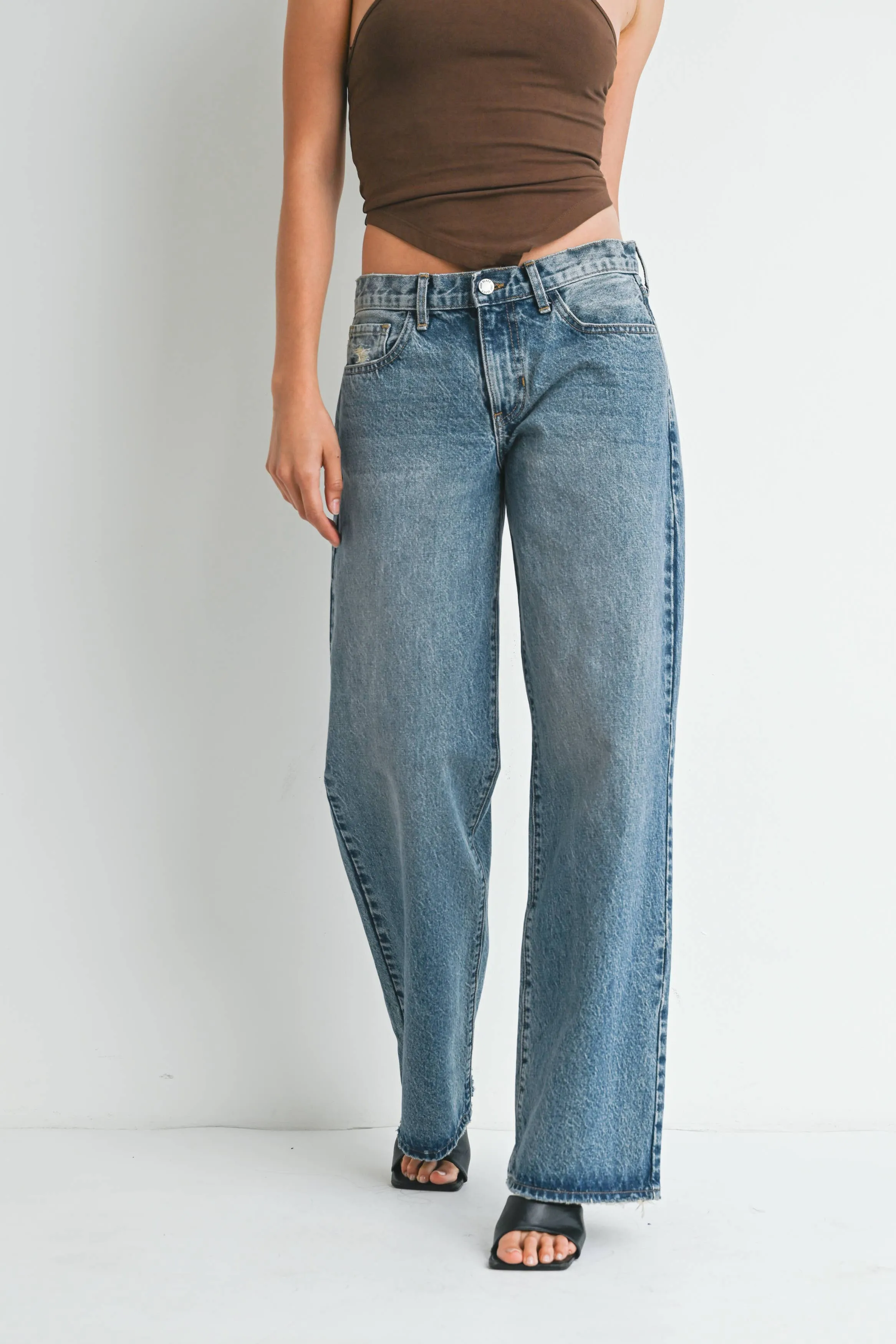 Low Rise Slouch in Vintage Wash