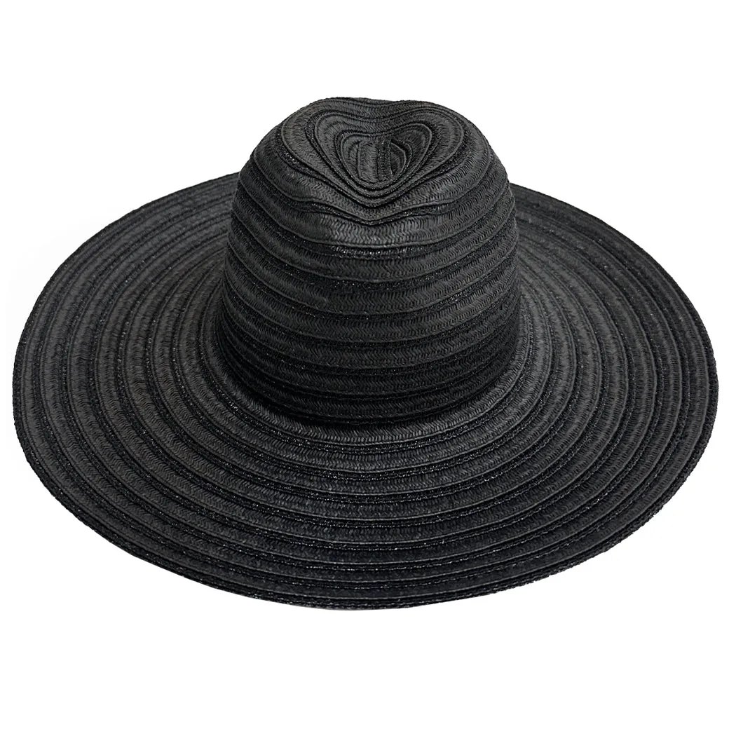 LULI HAT - Metallic Bell Brim Fedora