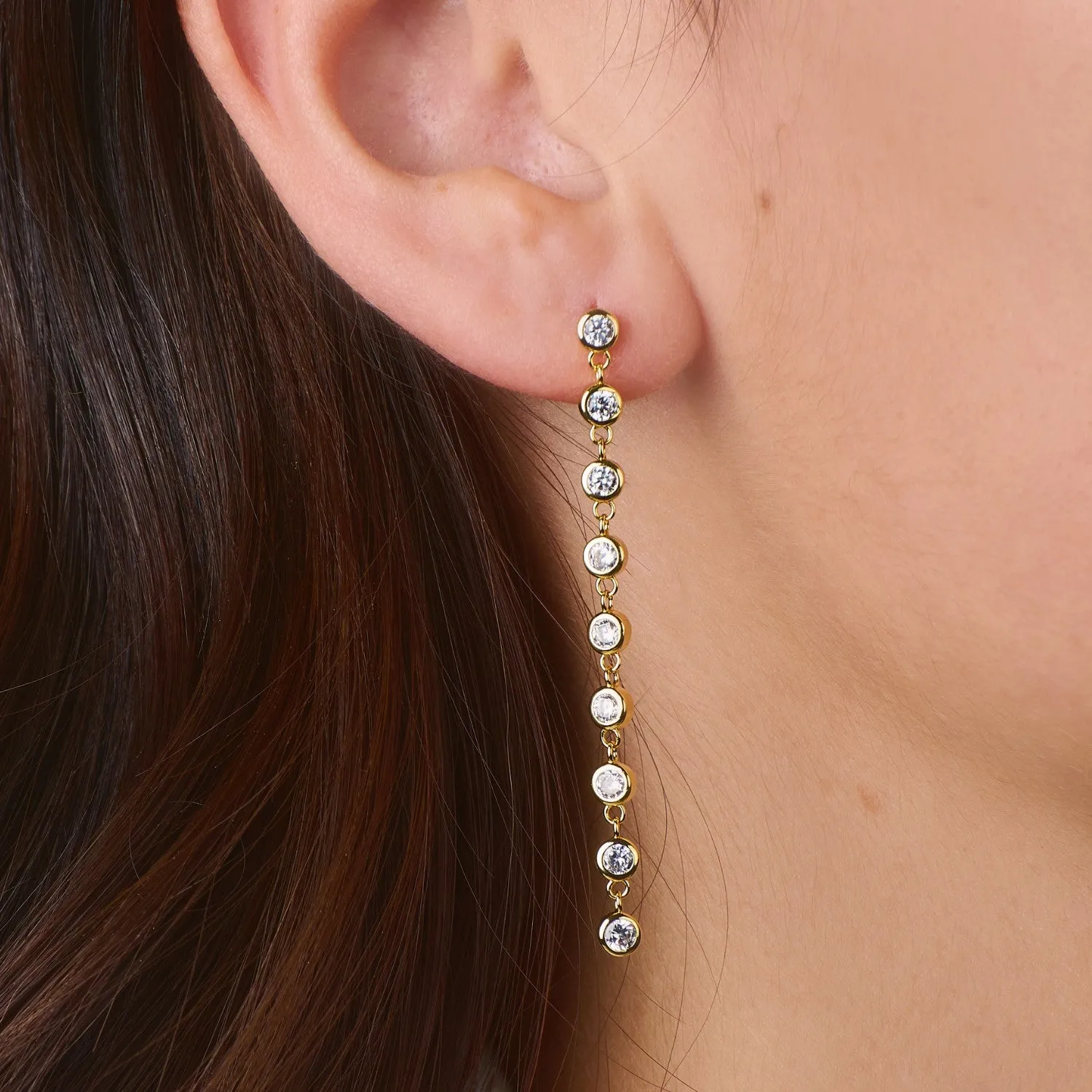 Luna Radiance Drop Earrings