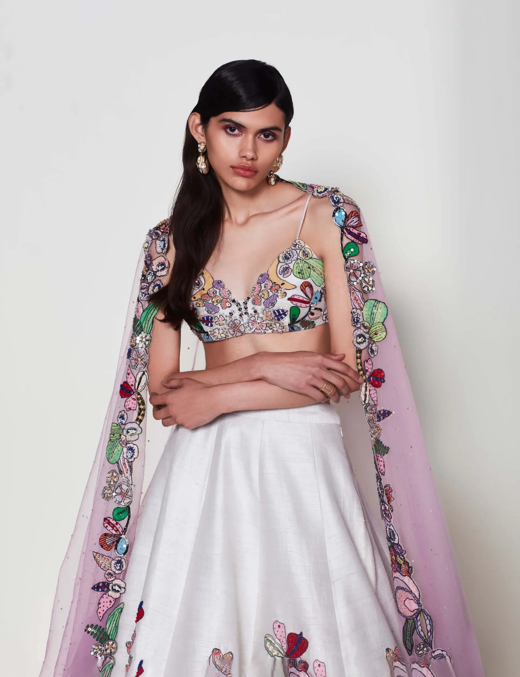 Magnolia ivory lehenga set