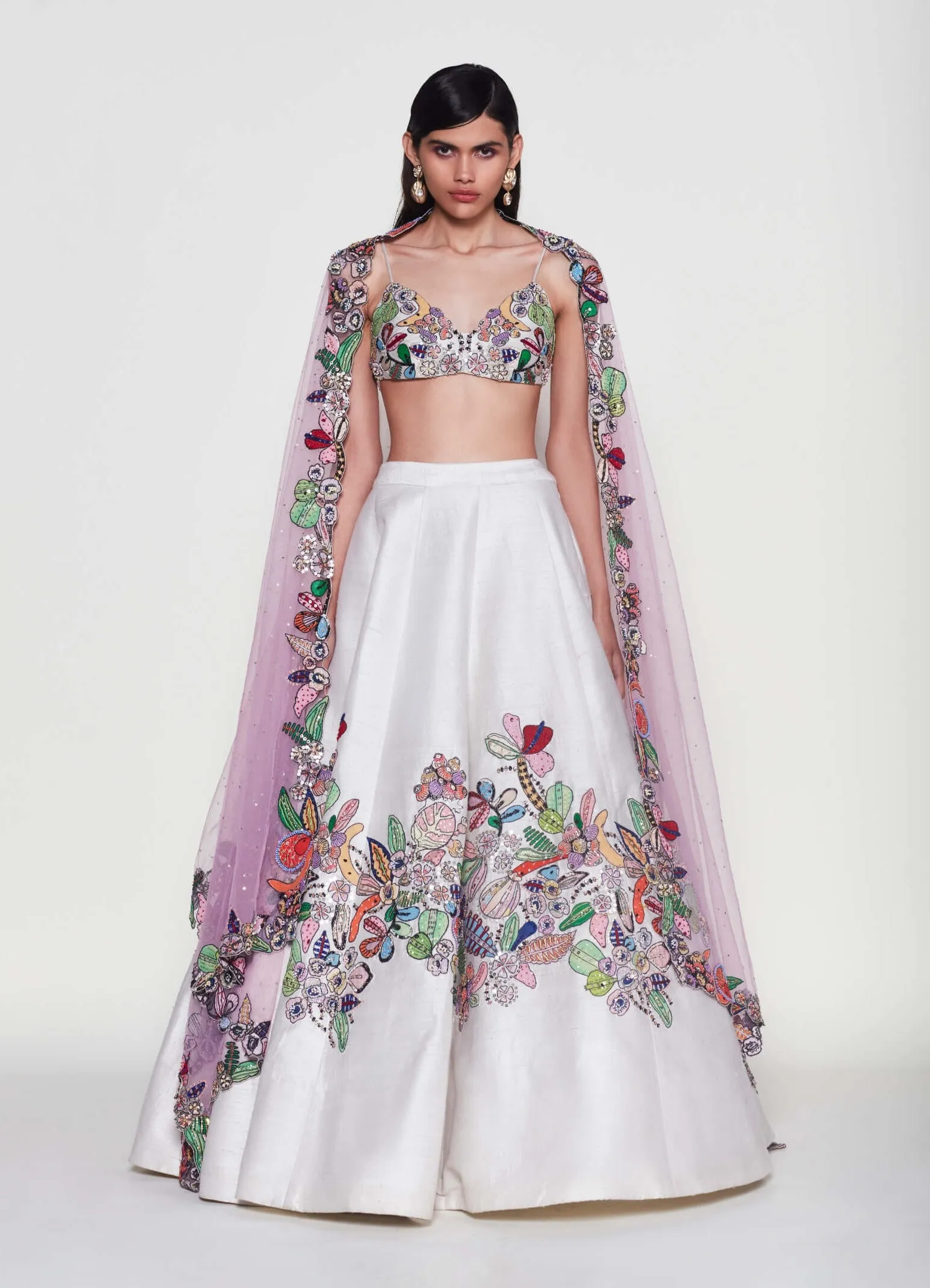 Magnolia ivory lehenga set
