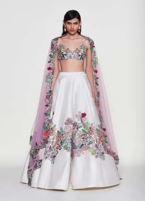 Magnolia ivory lehenga set