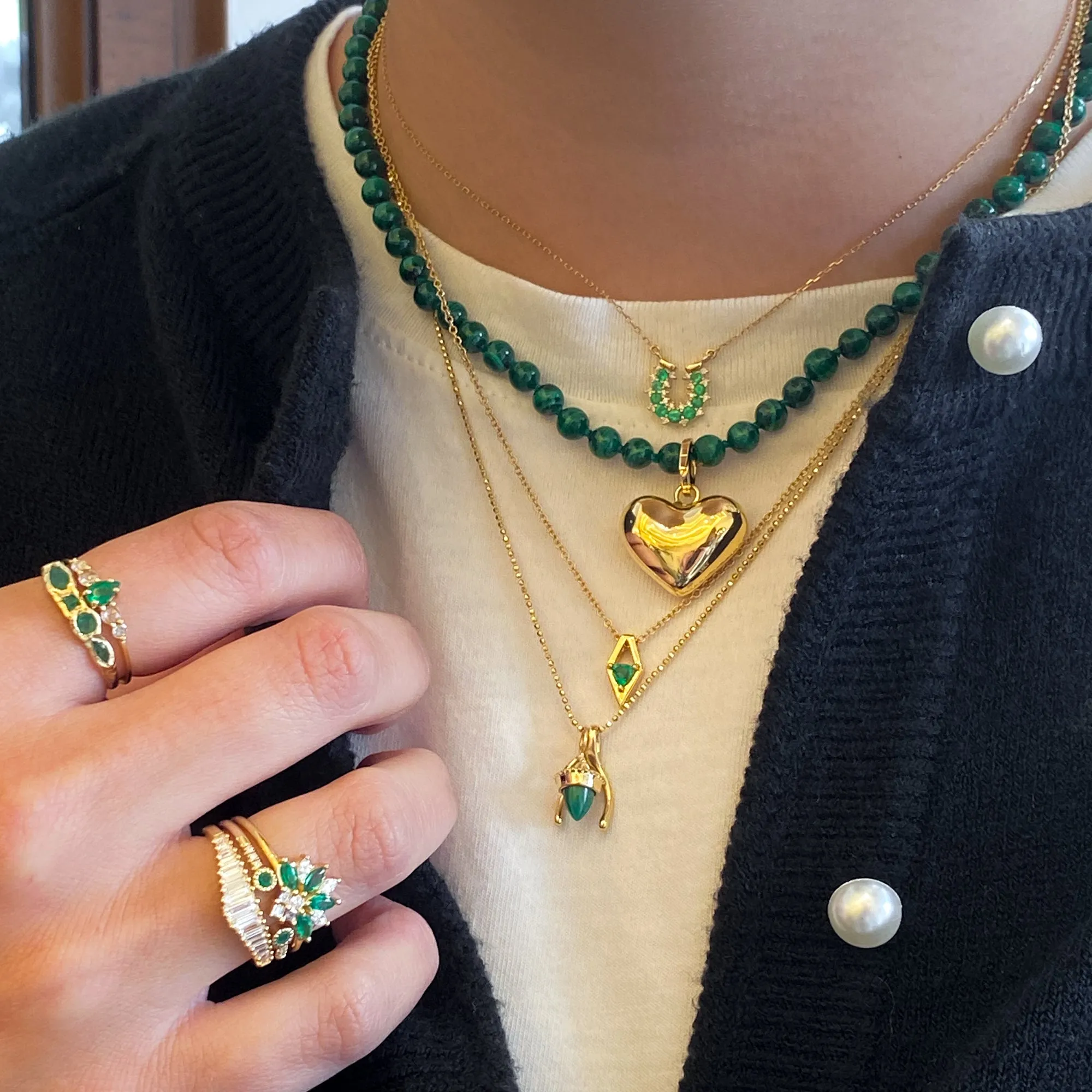 Malachite Amphora Amulet