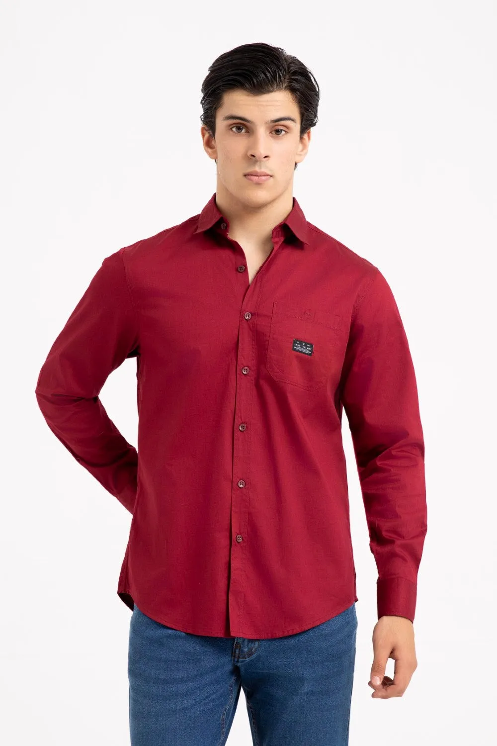 Maroon Casual Shirt