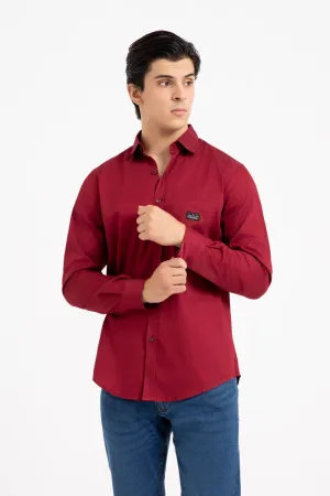 Maroon Casual Shirt