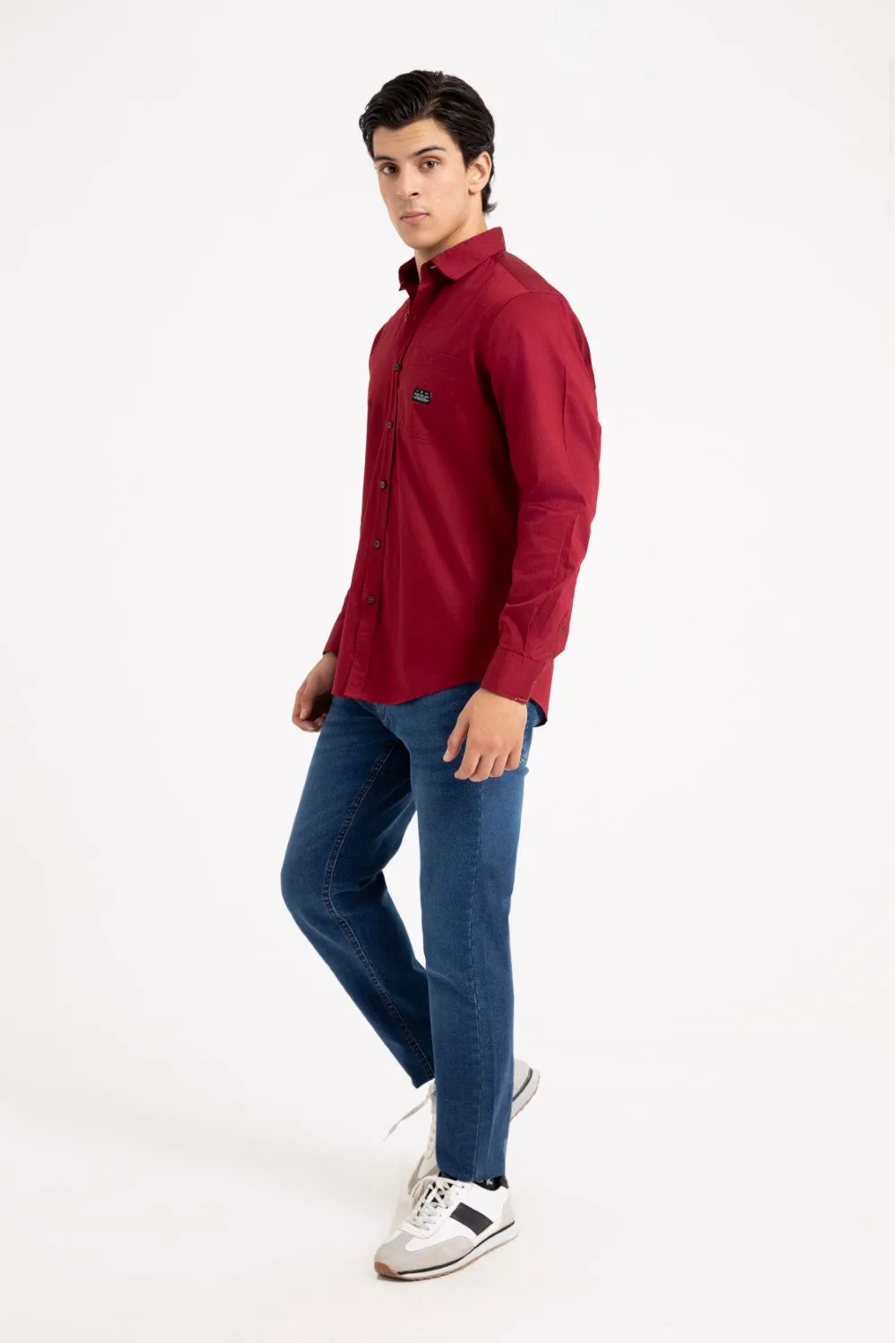 Maroon Casual Shirt
